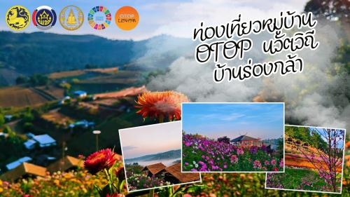 CDD พิษณุโลก : สพอ.นครไทย ขอเชิญท่องเที่ยวหมู่บ้านนวัตวิถี ชมทุ่งดอกไม้ สัมผัสบรรยากาศธรรมชาติ หมู่บ้านสีชมพู บ้านร่องกล้า ตำบลเนิ่นเพิ่ม อำเภอนครไทย จังหวัดพิษณุโลก